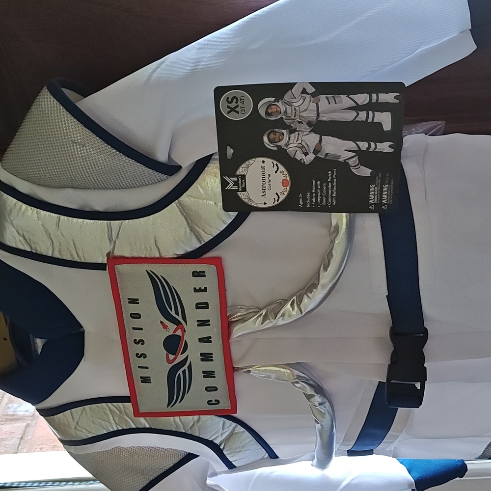 Mission Commander Kids Costume - White and Blue